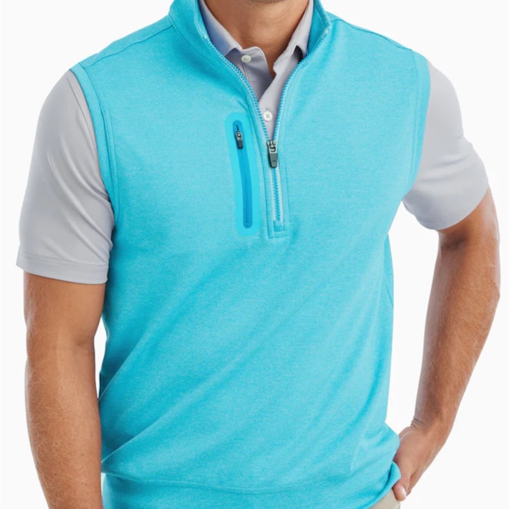 johnnie-O Denny 1/4 Zip Golf Vest